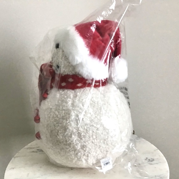 Pottery Barn Pillow Arlene The Snowman New With Tag - Picture 7 of 11